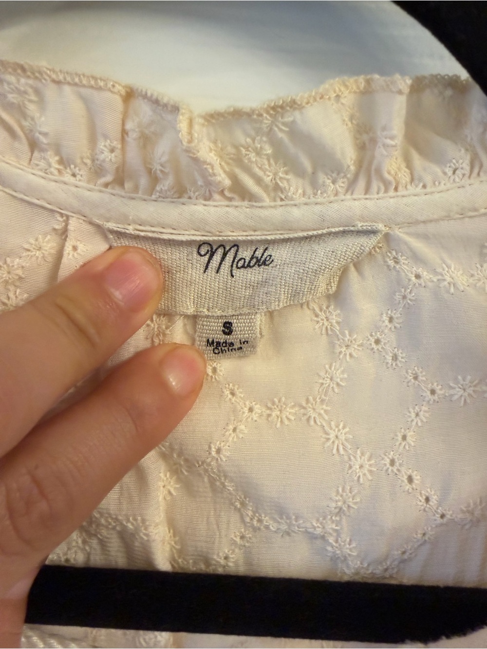 Mable Eyelet Lace Mini Dress - Picture 2 of 3